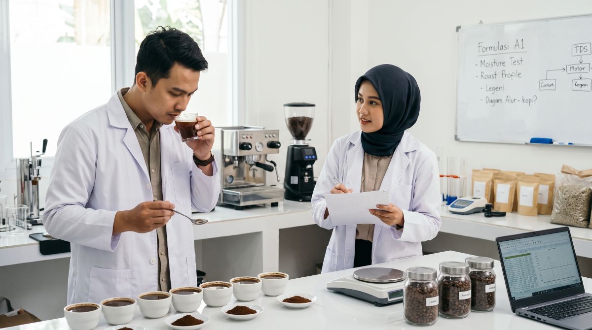 Gambar Proses Produksi Maklon Kopi Efba Digital Mulia