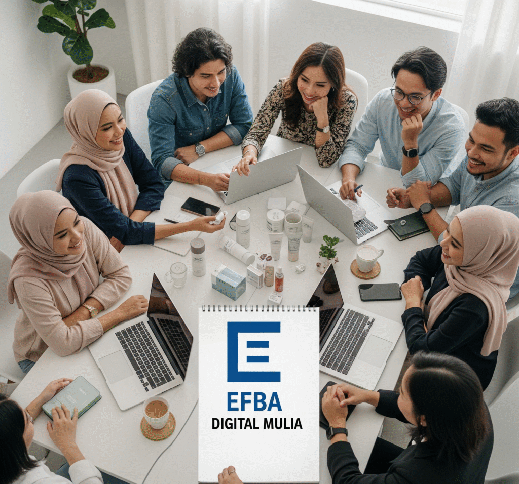 Gambar Meeting Jasa Maklon Krim Pencerah Brightening Cream Efba