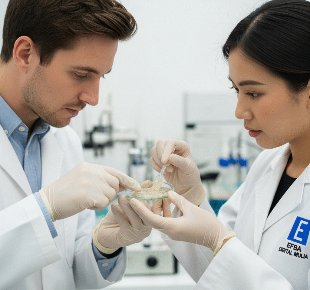 Gambar Proses Formulasi Jasa Maklon Facial Scrub Facial Wash Efba