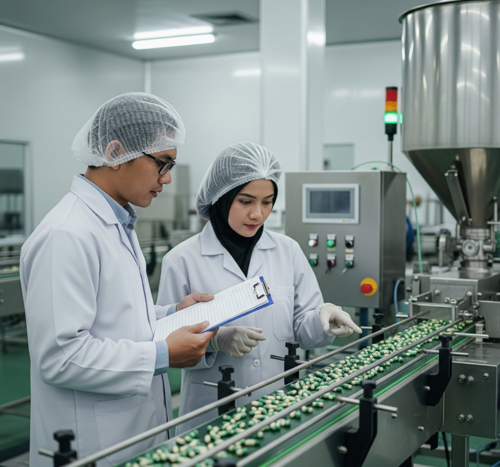 Gambar Proses Produksi Jasa Maklon Ekstrak Herbal Efba