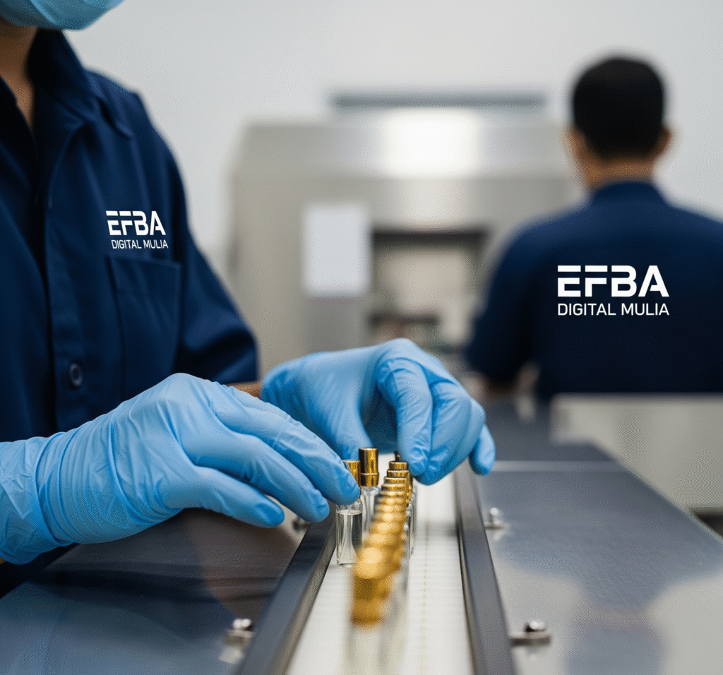 Gambar Proses Produksi Jasa Maklon Perfume Oil Minyak Wangi Efba