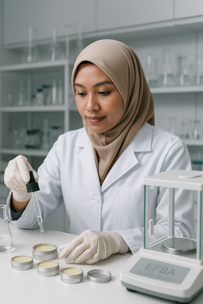 Gambar Tahap Formulasi Jasa Maklon Solid Perfume Parfum Padat