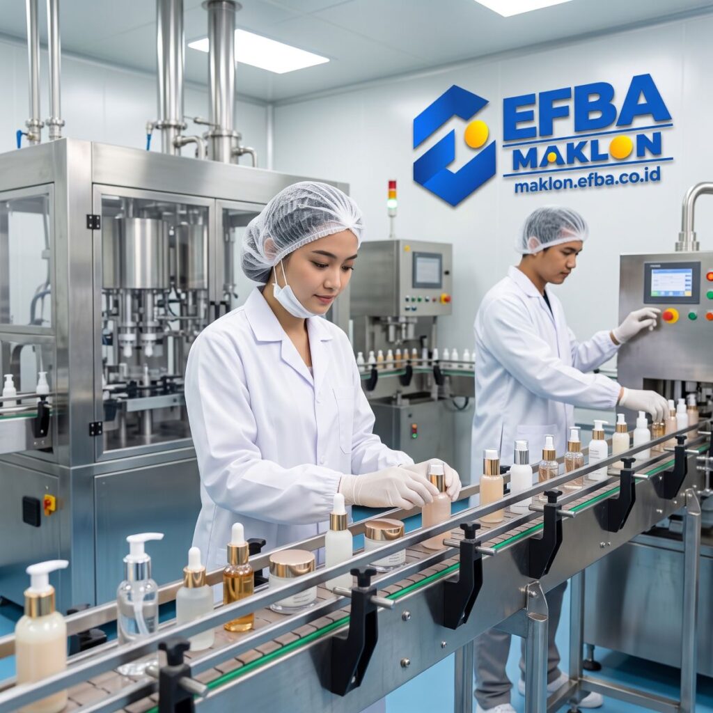 Proses Produksi Jasa Maklon Skincare Efba