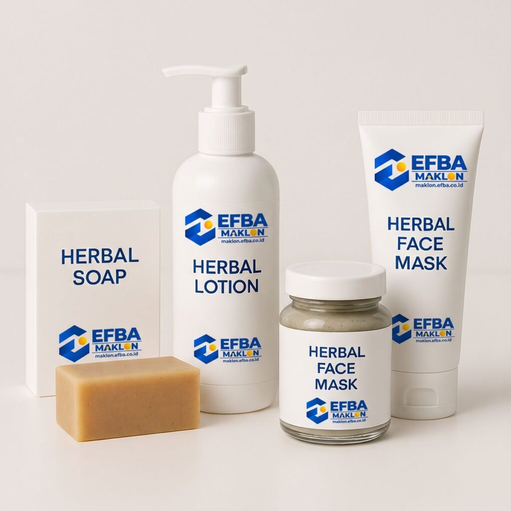 Maklon Kosmetik Sabun Lotion Facemask Herbal