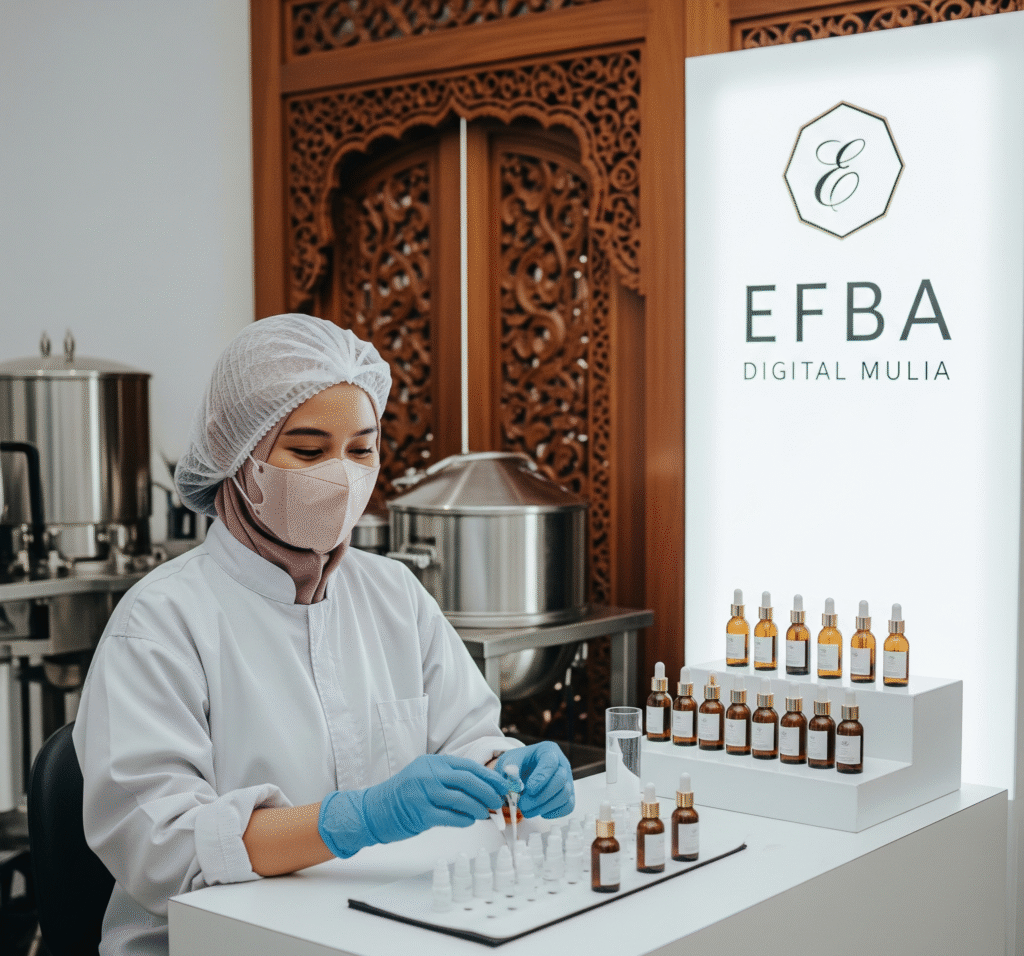 Gambar Proses Produksi Jasa Maklon Serum Wajah Efba