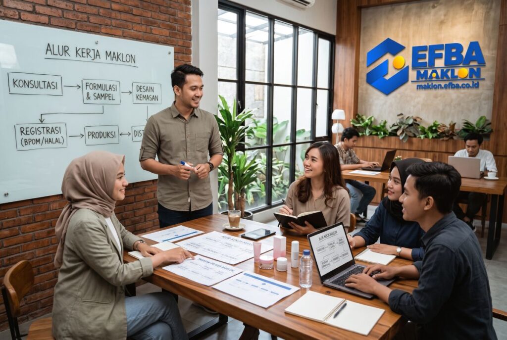 Alur Kerja Tahapan Proses Maklon Efba